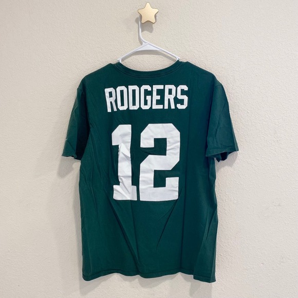 Nike The Nike Tee Aaron Rodgers 12 NFL Football Athletic Cut T-Shirt Size M - Picture 1 of 4